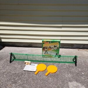 Vintage Official Nerf Ping Pong Table Tennis Set Parker Brothers Complete
